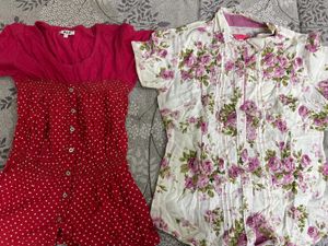 Girls One Shirt And Top.Combo