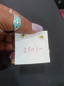 Hand painted Lotus Design Earrings