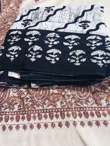 Printed Cotton Fabric Saree Without Blouse
