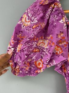 Floral Puff Sleeve Maxi Dress