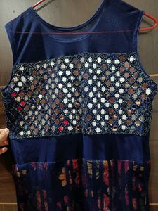 Mirror Work Ethnic Gown