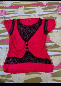 Price Drop Red Top For Girls