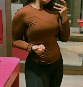 Brown Long Sleeve Top