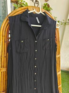 Long Black Kurta