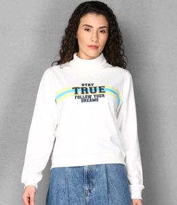 White 'Stay True' Sweatshirt