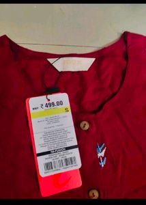 MAX Beautiful Embroidered Red Tunic