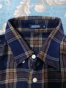 Blue &amp; Brown Plaid Shirt