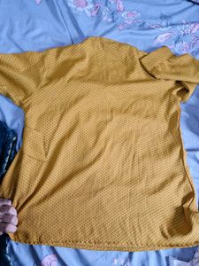 Peplum Top And Mustard