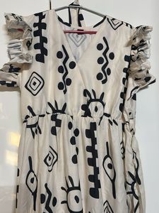 Patterned sleeveless maxi Dress