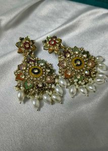 Pakistani work earrings