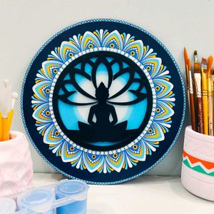 Hand-Painted Buddha Mandala Art