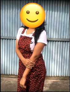 Animal Print Dungree