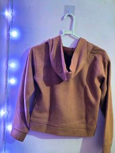 Brown Suede Hoodie Jacket