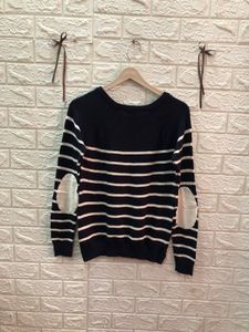 Striped Knit Pullover Sweater🇺🇸