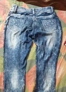 Distressed Denim Jeans