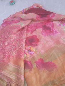 Floral Print Saree