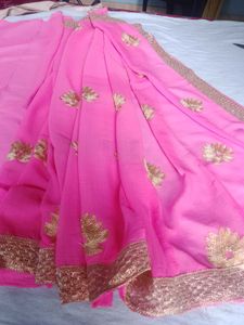 Elegant Pink Saree