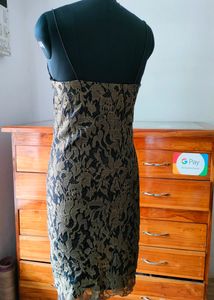 Lace Overlay Slip Dress
