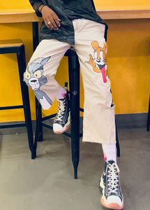 Tom and Jerry Cartoon Painted Pants