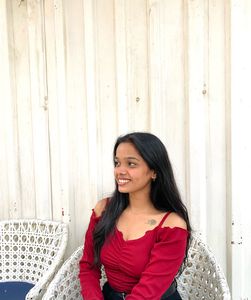Red Off-Shoulder Top