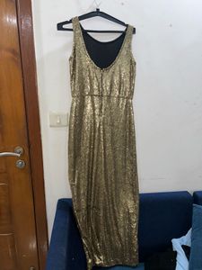 Sequins Work Party Gown