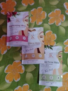 Kimalka Face Mask Trio - Lightening & Acne Free