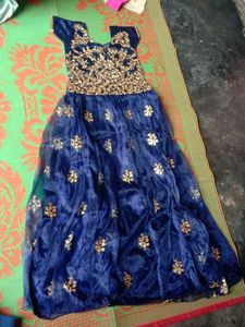 Elegant Blue Ethnic Gown