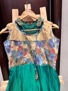 Elegant Brand New Mirror Work Ethnic Gown