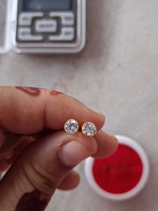 Beautiful New White Stone Studs