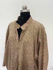 Patterned Shirt Dress