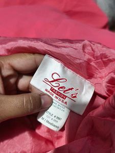 191511. Coral Ruffle Detail Dress