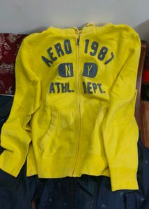 AERO 1987 Yellow Zip-Up Hoodie