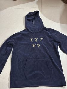 Navy Blue Hooded Sweatshirt