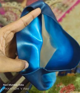 Combo Of Blue And Black Swim Cap
