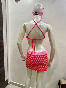 Crochet Halter Top and Skirt Set