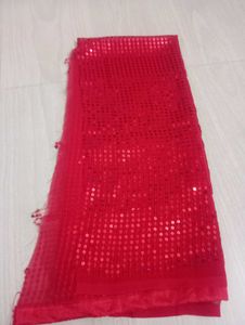 New Red Sequence Blouse Piece