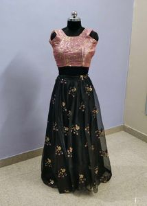 Black & Pink Combination Boutique Piece