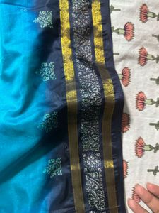 Pocket Size Beautiful Ombre Blue Saree