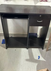 Dark Wood Computer Desk
