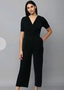 Allen Solly Embellished Black Jumpsuit .