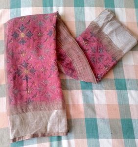 Pack OF 3 Items, Chinese Crepe Sarees