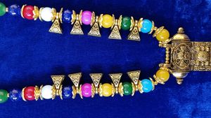 Multicolored Moti Necklace.