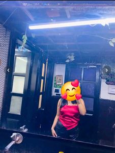 Satin Red Spaghetti Strap Top