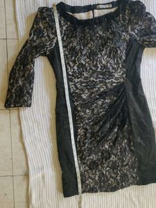 Elegant Black Lace Party Dress