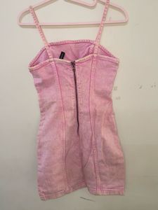 H&amp;M Denim Pink Dress