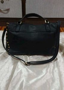 Black Studded Satchel
