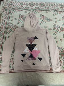 Geometric Print Hoodie for Women