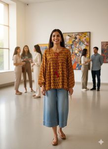 🌼 Marigold Magic! Tassel Tunic Alert 🎨