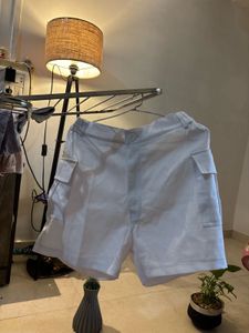White Cargo Shorts
