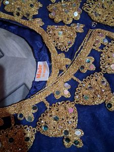 Royal Blue Embroidered Lehenga Choli